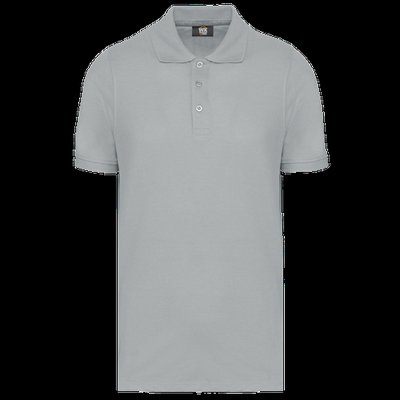 Polo Antibacteriano Hombre uso profesional Snow Grey S