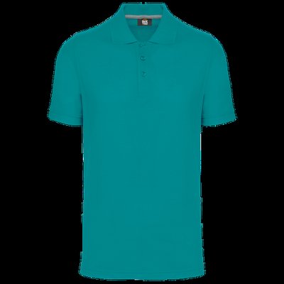 Polo Antibacteriano Hombre uso profesional Teal Blue 3Xl