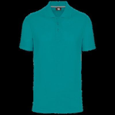 Polo Antibacteriano Hombre uso profesional Teal Blue 5XL