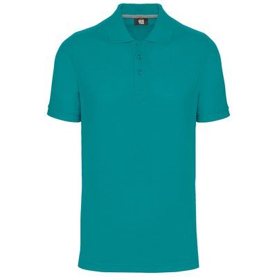 Polo Antibacteriano Hombre uso profesional Teal Blue L
