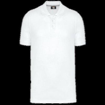 Polo Antibacteriano Hombre uso profesional White 3Xl
