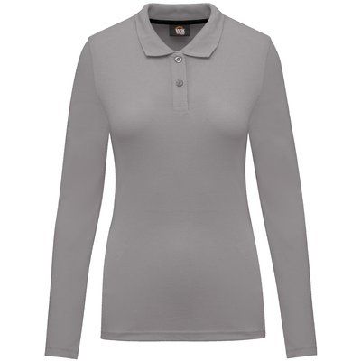 Polo Antibacteriano Mujer Manga Larga Alloy Grey L