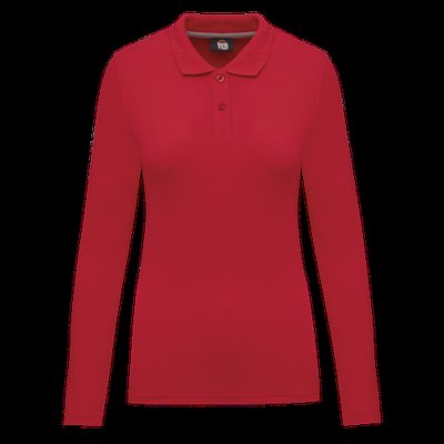 Polo Antibacteriano Mujer Manga Larga Red Xxl