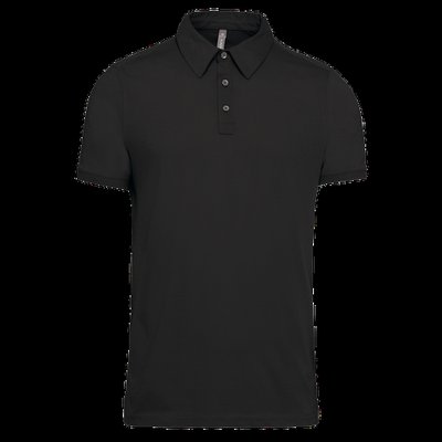 Polo atemporal manga corta hombre Black 3Xl