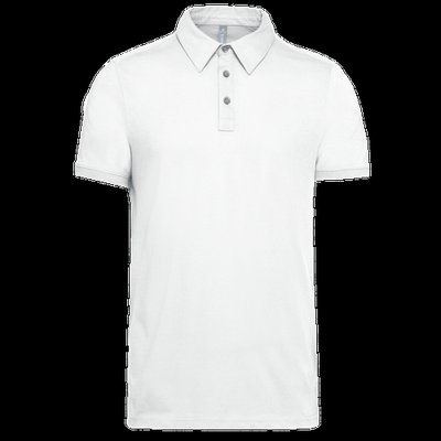 Polo atemporal manga corta hombre White S