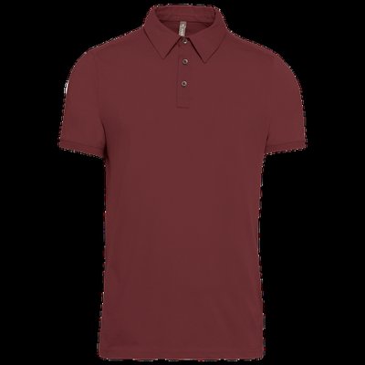 Polo atemporal manga corta hombre Wine 3Xl