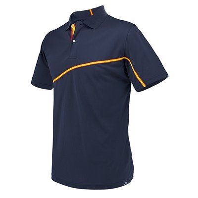 Polo Azul Hombre Detalle España MA L