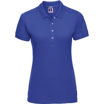 Polo básico para mujer Azure Blue S