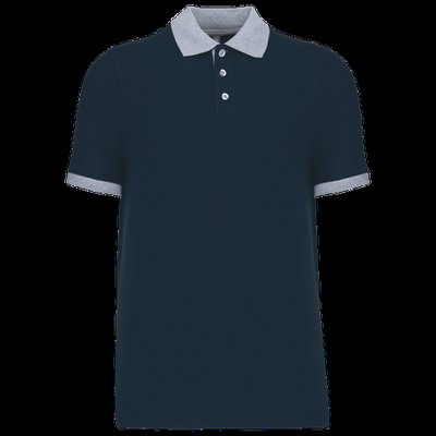 Polo bicolor hombre Navy / Oxford Grey S