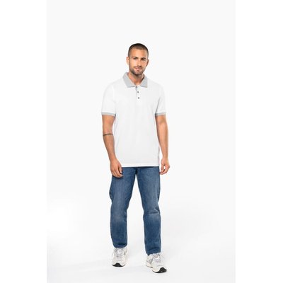 Polo bicolor hombre