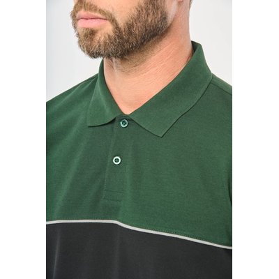 Polo bicolor manga corta unisex