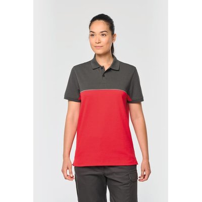 Polo bicolor manga corta unisex