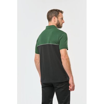 Polo bicolor manga corta unisex