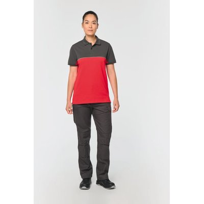Polo bicolor manga corta unisex