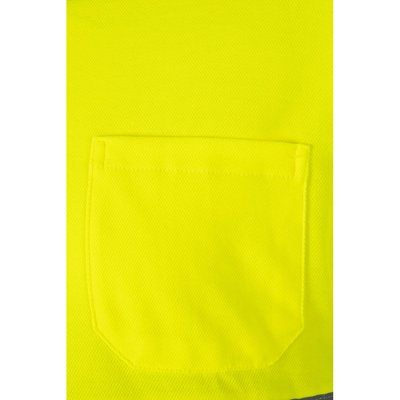 Polo bicolor manga larga con bandas reflectantes