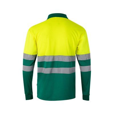 Polo bicolor de manga larga