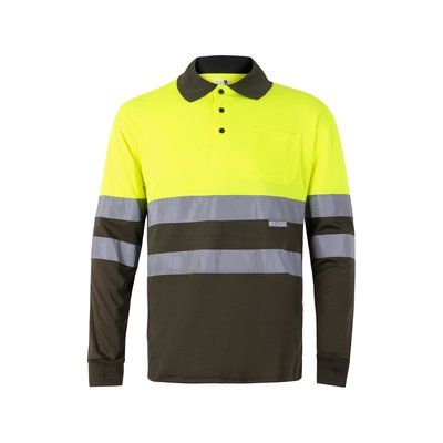 Polo bicolor de manga larga