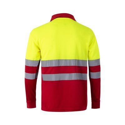 Polo bicolor de manga larga