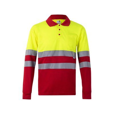 Polo bicolor de manga larga