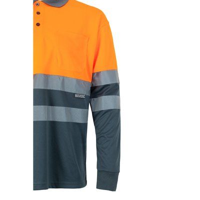 Polo bicolor de manga larga