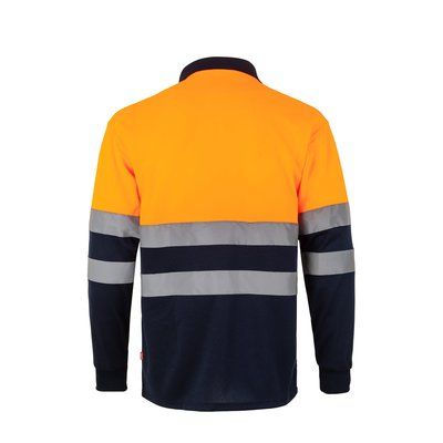 Polo bicolor de manga larga