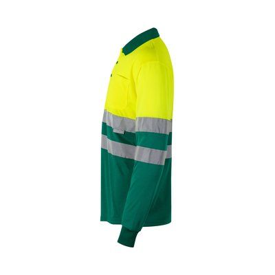 Polo bicolor de manga larga