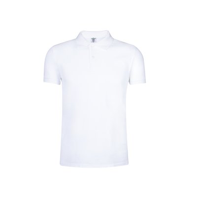 Polo Blanco 100% Algodón Adulto Bla L