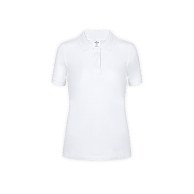 Polo Blanco de Algodón para Mujer Bla L