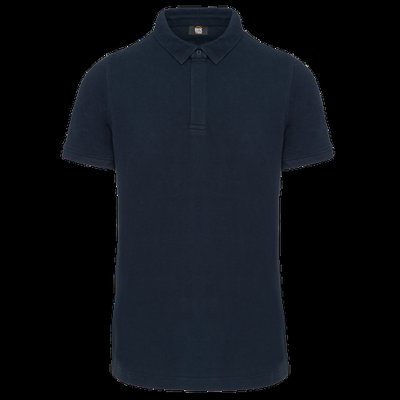 Polo con botones a presión Navy Xl