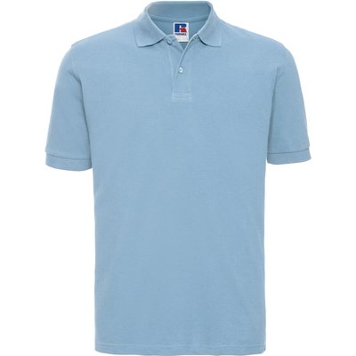 Polo clásico hombre algodón piqué Sky Blue S