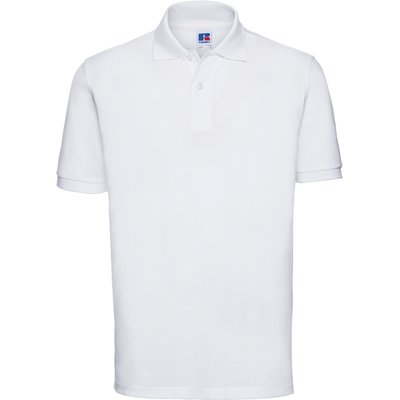 Polo clásico hombre algodón piqué White XL