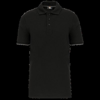 Polo contrastado hombre Black / Silver Xl