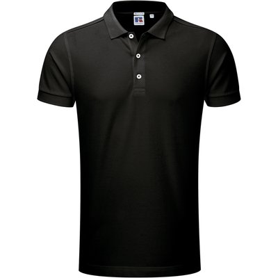 Polo corte slim hombre algodón Black M