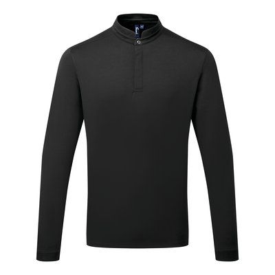 Polo cuello mao y espalda de tejido Coolchecker Black L