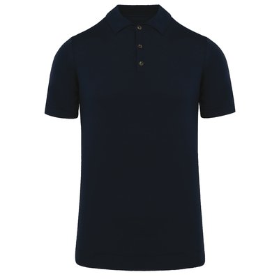 Polo eco de algodón orgánico Navy Blue S