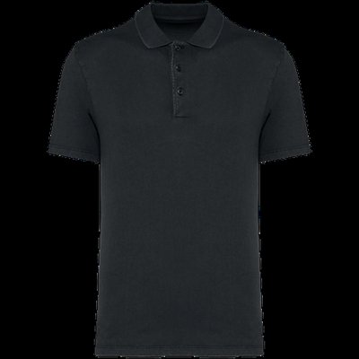 Polo eco hombre Washed Coal Grey 3Xl