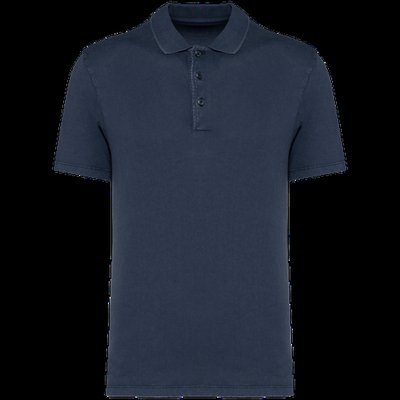 Polo eco hombre Washed Navy Blue XXL