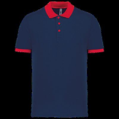 Polo entallado y estilo moderno Sporty Navy / Red XS