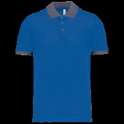Polo entallado y estilo moderno Sporty Royal Blue / Sporty Grey 3Xl