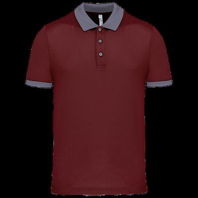 Polo entallado y estilo moderno Wine / sporty grey S