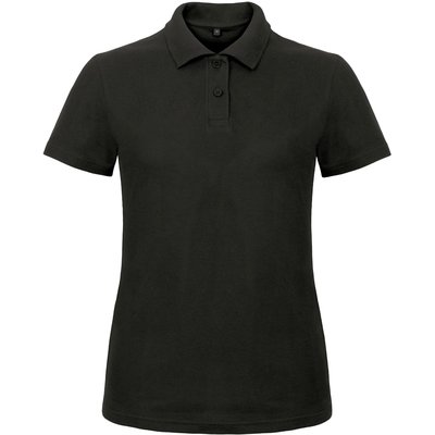Polo entallado para mujer 100% algodón Black M
