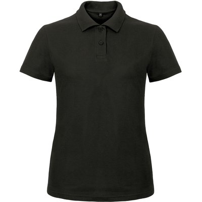 Polo entallado para mujer 100% algodón Black Xl