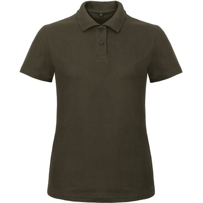 Polo entallado para mujer 100% algodón Brown L