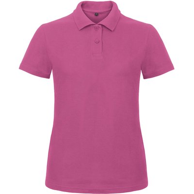 Polo entallado para mujer 100% algodón Fuchsia L