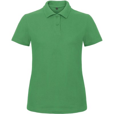 Polo entallado para mujer 100% algodón Kelly Green L