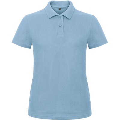 Polo entallado para mujer 100% algodón Light Blue 3Xl