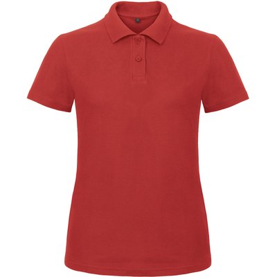 Polo entallado para mujer 100% algodón Red S