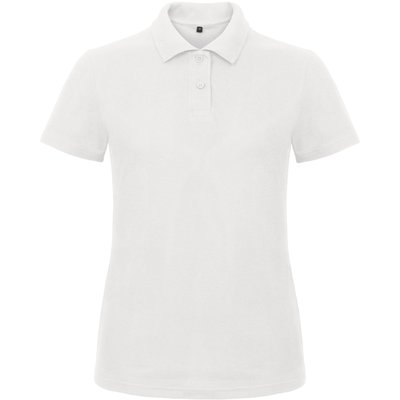 Polo entallado para mujer 100% algodón White M