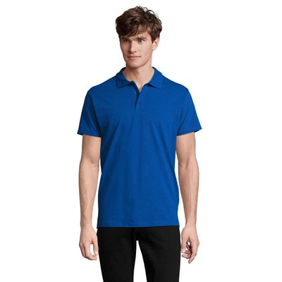 Polo Hombre 210g Algodón Azul Royal XL