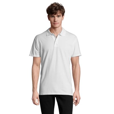 Polo Hombre 210g Algodón Blanco M